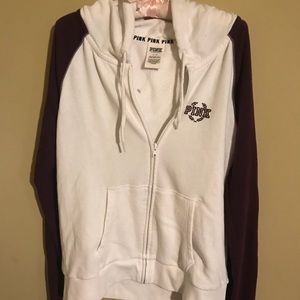 PINK perfect full zip up hoodie